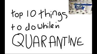 TOP 10 THING TO DO WHILE IN QUARANTINE - SpaceJuice Cartoons