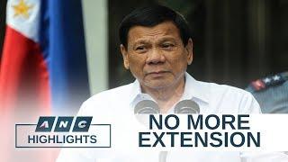 Palace: Duterte will no longer extend martial law in Mindanao | Top Story