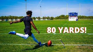 THE LONGEST FIELD GOAL I’VE EVER KICKED!! (80 YARDS)