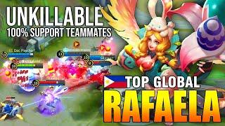 UNKILLABLE RAFAELA FULL SUPPORT BUILD - TOP GLOBAL RAFAELA Dann1elle - MOBILE LEGENDS