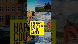 Top 10 Happiest Countries In The World | WS Get Information #Shorts