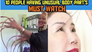 Top 10 people having unusualy big body parts | U Z TV |