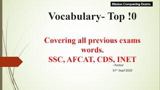 #1 Daily 10 Vocabulary Part 1 | English Preparation