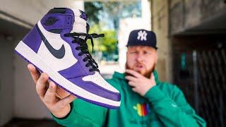 HOW GOOD ARE THE JORDAN 1 COURT PURPLE?! (Early In Hand Review)