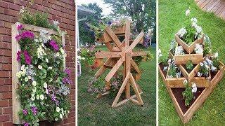 50 + Inspiring DIY Projects Pallet Garden Design Ideas | Flower Pallet Garden | garden ideas