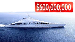 Top 10 Biggest Mega Yachts Owned By Billionaires ($600+ Million)