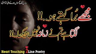 Best Urdu Poetry Collection|2 Line Urdu Sad Poetry|Heart Touching Top 2 Line Poetry|Fk Poetry