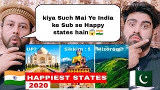 Top 10 Happiest States Of India | Reaction By | Pakistani Real Reactions |