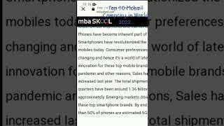 Wrold Top 10 Mobail Company in World  2022 #Samsungtop1 &#top10mobailcompaniinworld2022l