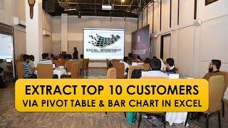 Extract TOP 10 Customers via Pivot Table & Bar Chart in Excel