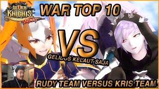 Seven knights - WAR TOP 10 (INCORNER VERSUS Drev) RUDY TEAM DEFEAT GELIDUS & KRIS TEAM!!