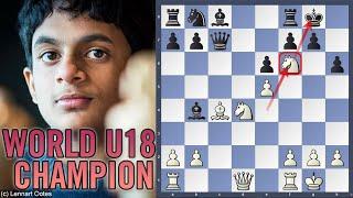 Gazprom Brilliancy Prize | Nihal Sarin vs Francesco Sonis | World Online Youth Championships 2020