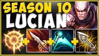 WTF! NEW SEASON 10 ITEMS MADE LUCIAN TOP 100% ABSURD! LUCIAN SEASON 10 GAMEPLAY! - League of Legends