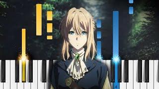 Michishirube - Violet Evergarden ED - EASY Piano Tutorial