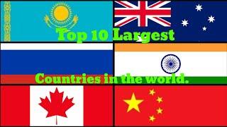 Top 10 largest countries in the world in 2021|| Unique Facts Point ||