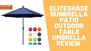 EliteShade Sunbrella Patio Outdoor Table Umbrella Review 