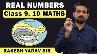 Real Numbers class 10 CBSE in Hindi by Rakesh Yadav Sir | Introduction + Important Questions