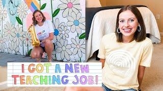 I GOT A NEW TEACHING JOB | first grade teacher, interview story/process