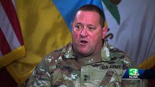 California National Guard top general says California service members are streamlining aide to Uk...