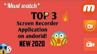 Top 3 Screen Recorder For Android || Best Screen Recorder 2020