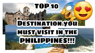 TOP 10 BEAUTIFUL PLACES IN THE PHILIPPINES!!! 