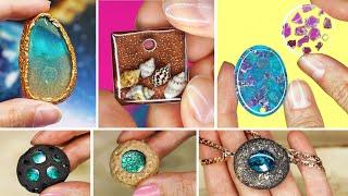 TOP 10 DIY JEWELRY IDEAS FOR TEENAGERS |  FAIRY PENDANTS MADE OUT OF AN EPOXY RESIN