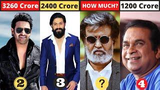 Top 10 Richest South Indian Actors In 2022 | Allu Arjun, Brahmanandam, Prabhas, Jr.NTR, Rajinikanth