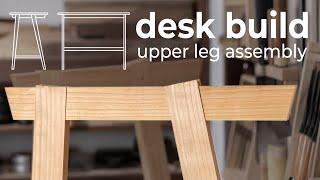 Angled Tee-Bridle Joint - Desk Build #2 / Legs Assembly