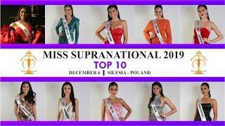 TOP 10 MISS SUPRANATIONAL 2019!