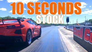 Stock C8 Corvette Goes 10s In The 1/4 Mile!