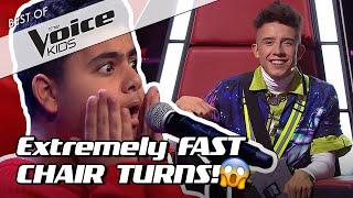 TOP 10 | QUICKEST COACH TURNS in The Voice Kids! 