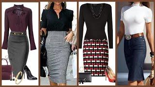 Top Gorgeous classy Office wear 2 piece dress design ideas 2020/Latest work attire ideas 2k20