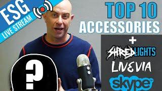 TOP 10 ACCESSORIES W/ SHREDLIGHTS CEO & SAFE WALKWAYS  FOUNDER VIA SKYPE - ESG LIVE WITH CHUCK #28