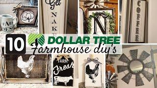 TOP 10 FARMHOUSE DOLLAR TREE DIY'S 2020 | HIGH END DOLLAR TREE FARMHOUSE DECOR ON A BUDGET