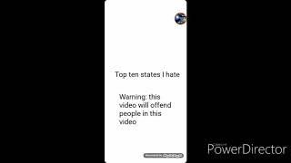 The top 10 states of the USA I hate (thanks for 80 subs)