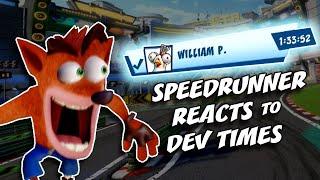 Speedrunner Reacts To Developer Times in Crash Team Racing: Nitro Fueled