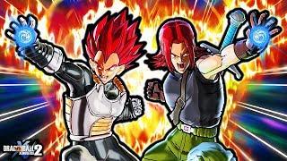 NEW FATHER SON GOD TEAM UP SKILLS! Dragon Ball Xenoverse 2 God Trunks & Vegeta Custom Skills Combos