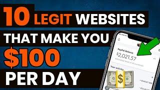 10 Websites To Make $100 PER DAY Working From Home In 2020