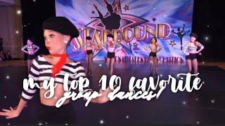 ranking my top 10 favorite group dances!