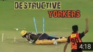 TOP 10 DEADLY YORKERS IN CRICKET | DESTRUCTIVE YORKERS IN CRICKET HISTORY