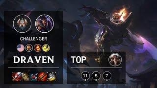 Draven Top vs Sett - NA Challenger Patch 10.4