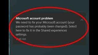 How to solve Microsoft Account Problem-We need to fix your microsoft account windows 10