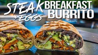 Steak and Eggs Breakfast Burrito | SAM THE COOKING GUY 4K