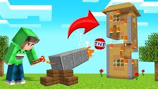 TROLLING My FRIEND With A TNT CANNON! (Minecraft)