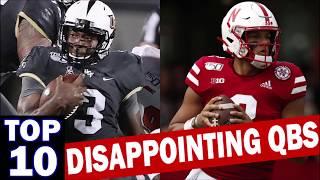 Top 10 Disappointing Quarterbacks from the 2019 College Football Season