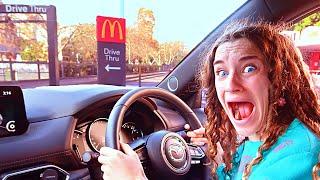 I CRASHED IN THE DRIVE THRU?