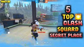 Top 10 clash squad  Secret place in free fire | Free fire clash squard tips&tricks(garena free fire)