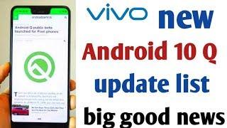 Vivo Release Android 10 update । Android 10 top features । Devices name