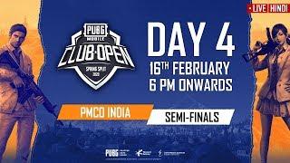 [Hindi] PMCO India Semi Finals Day 4 | Spring Split A & B | PUBG MOBILE CLUB OPEN 2020