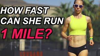 SHE RUNS 1 MILE FAST TIME TRIAL ON THE TRACK! | Breaks into 4 minute Mile?